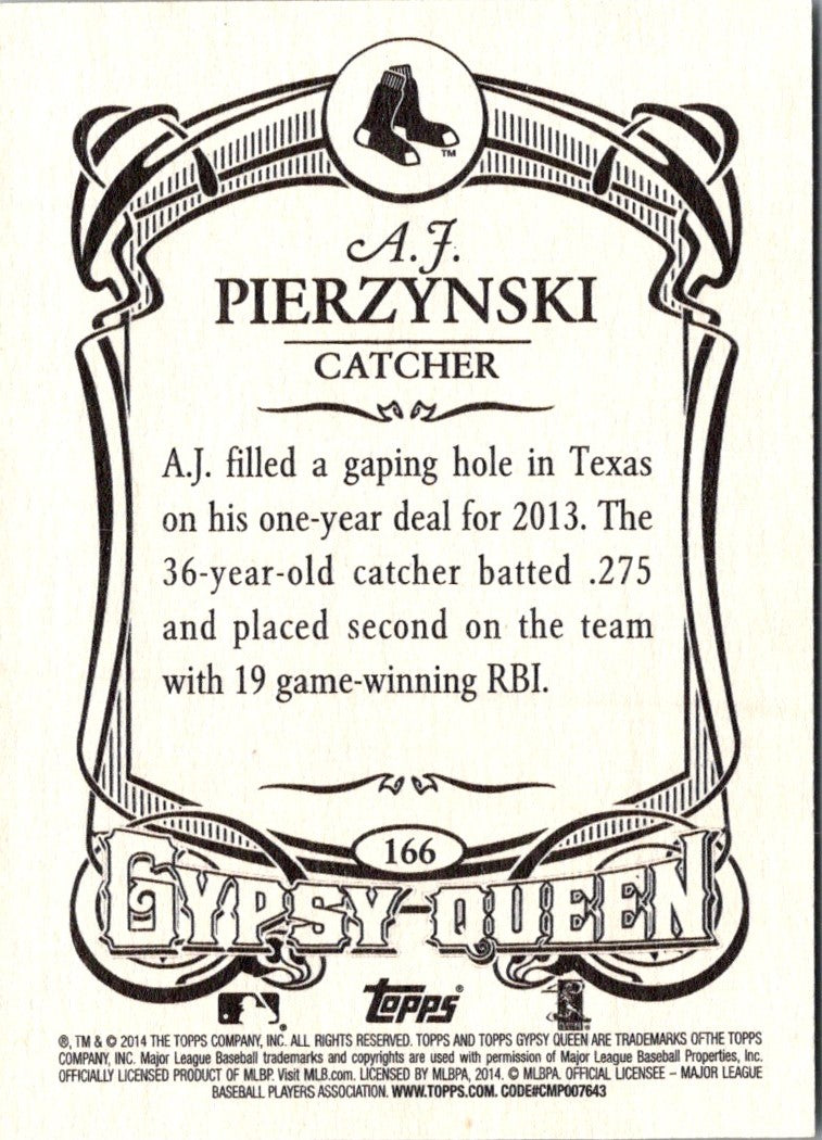 2014 Topps Gypsy Queen A.J. Pierzynski