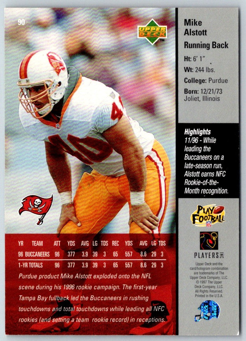 1997 Upper Deck Game Dated Moment Foils Mike Alstott