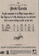 2009 Upper Deck Goodwin Champions Hiroki Kuroda