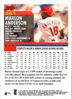 2000 Topps Marlon Anderson #341