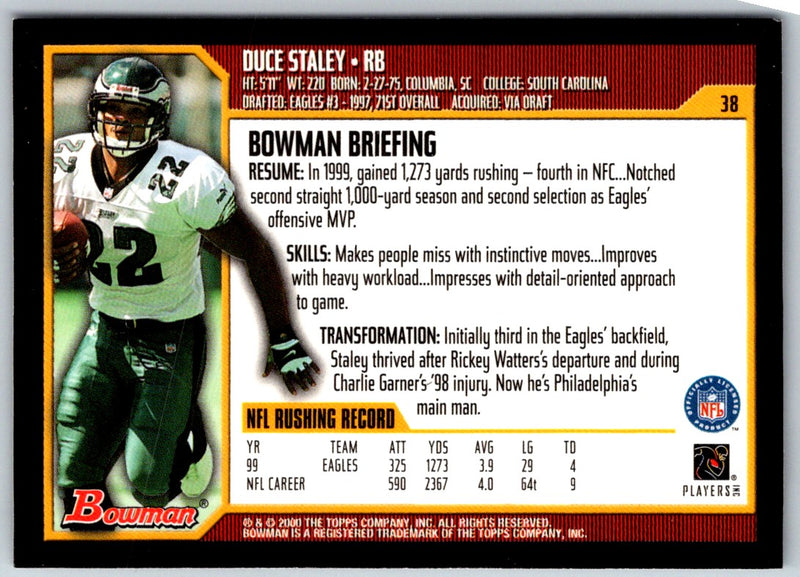 2000 Bowman Duce Staley