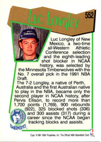 1991 Hoops Luc Longley #552 Rookie