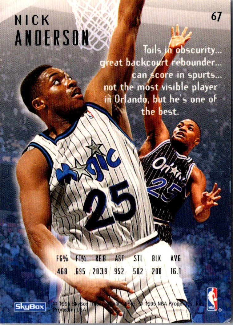 1994 SkyBox E-Motion Nick Anderson