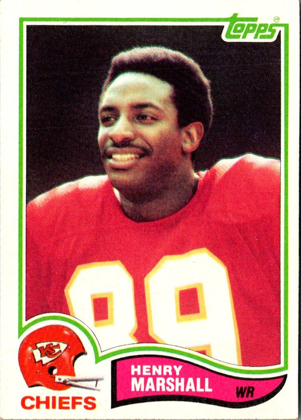 1982 Topps Henry Marshall #122