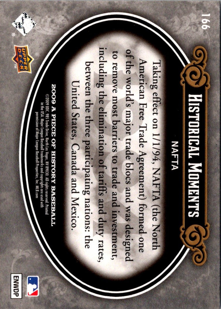 2009 Upper Deck A Piece of History NAFTA