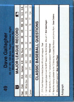 1990 Classic Blue Dave Gallagher #49