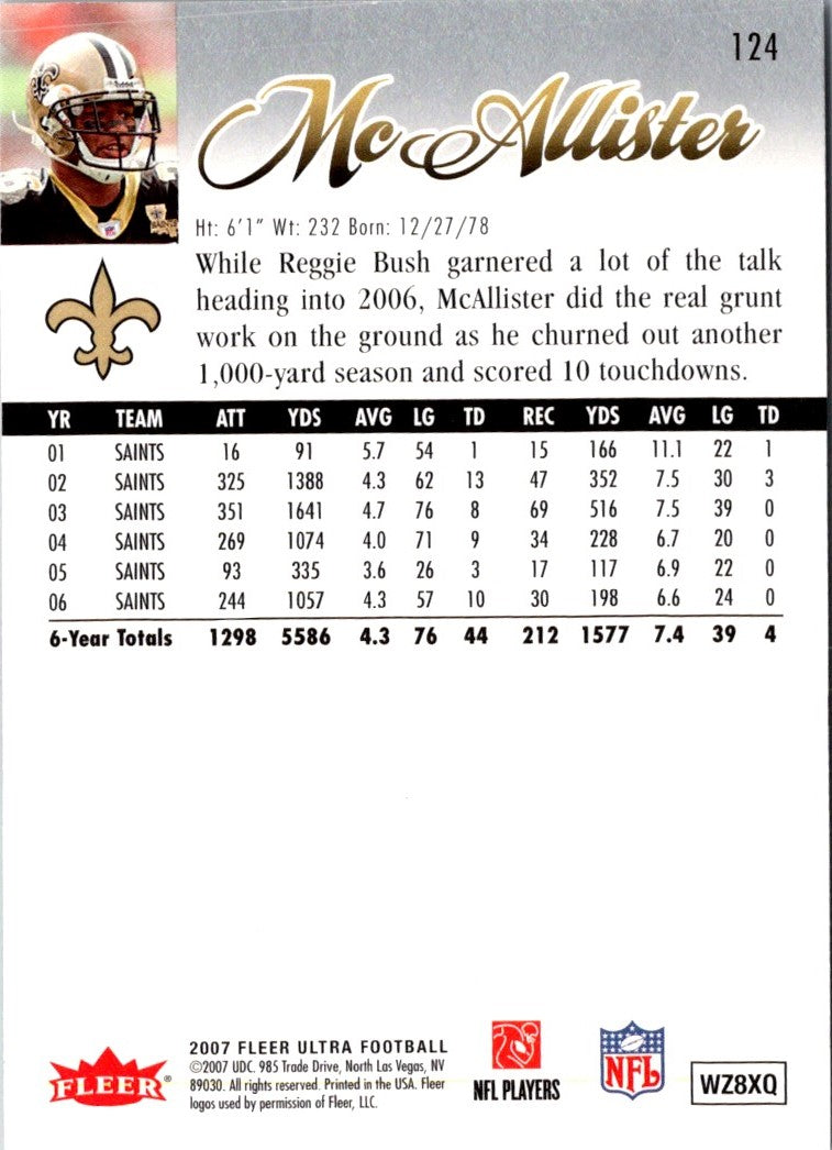 2007 Ultra Deuce McAllister