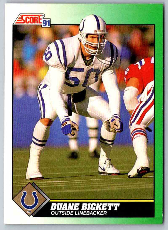 1991 Score Duane Bickett #255