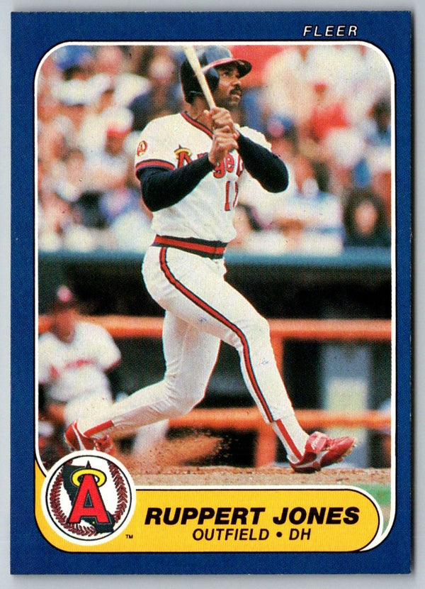 1986 Fleer Ruppert Jones #161