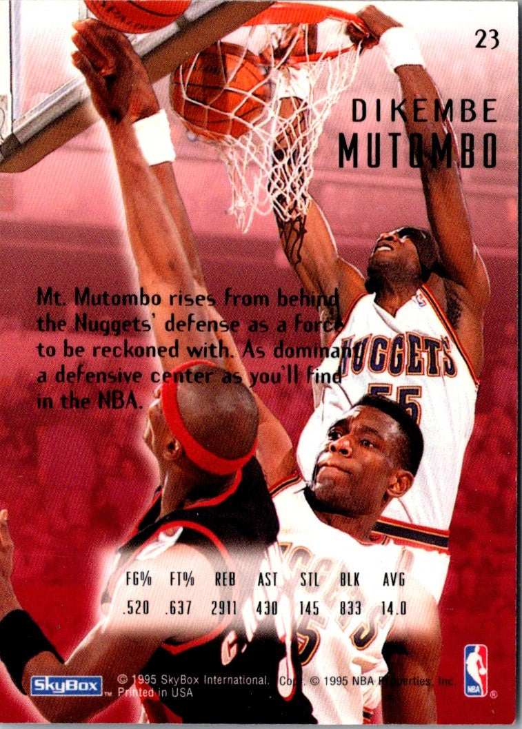 1994 SkyBox E-Motion Dikembe Mutombo