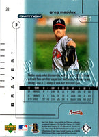 2001 Upper Deck Sweet Spot Greg Maddux #33