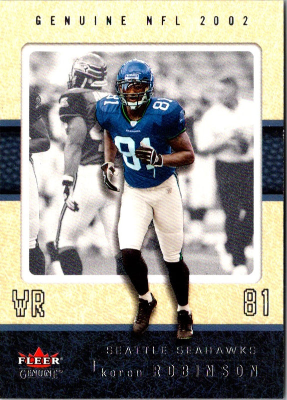 2002 Fleer Genuine Koren Robinson #27