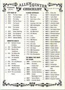 2011 Topps Allen & Ginter Checklist