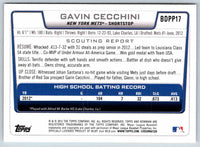 2012 Bowman Gavin Cecchini #BDPP17
