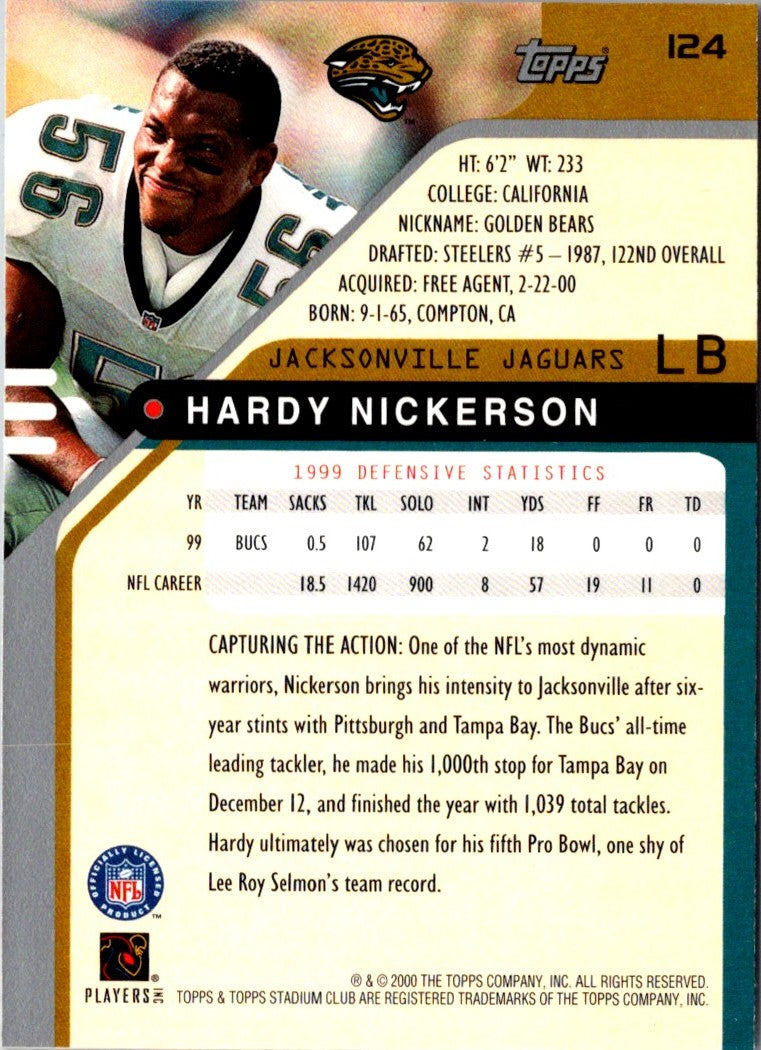 2000 Stadium Club Hardy Nickerson
