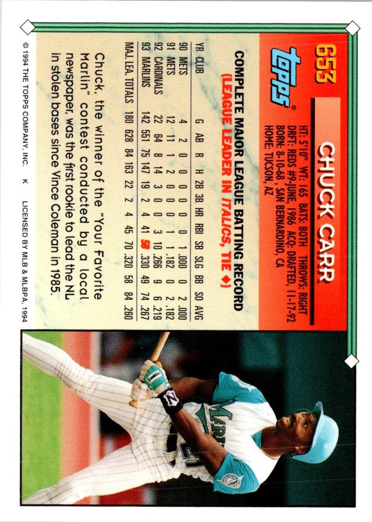 1994 Topps Chuck Carr