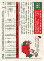 2008 Topps Heritage Franklin Morales #379