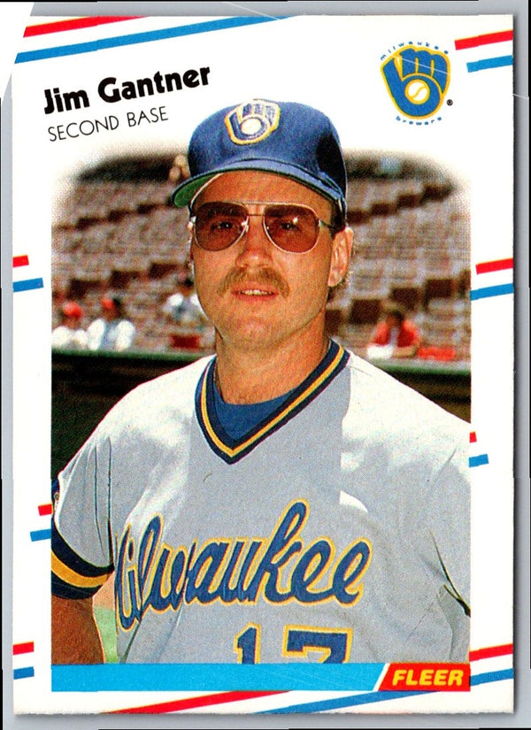 1988 Fleer Jim Gantner #165