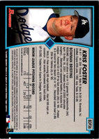 2001 Bowman Draft Picks & Prospects Kris Foster #BDP36 Rookie