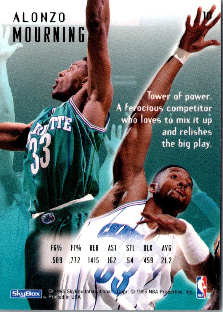 1994 SkyBox E-Motion Alonzo Mourning