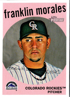 2008 Topps Heritage Franklin Morales #379