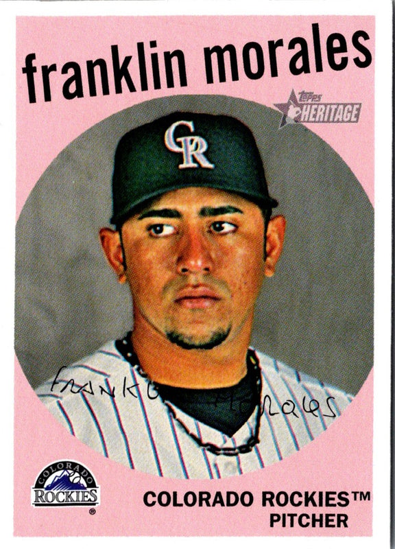 2008 Topps Heritage Franklin Morales #379