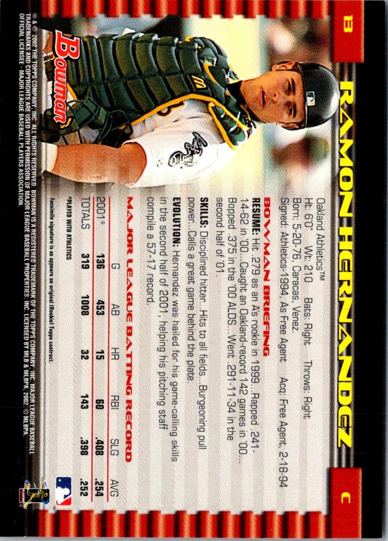 2002 Bowman Ramon Hernandez