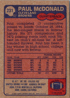 1985 Topps Paul McDonald #231