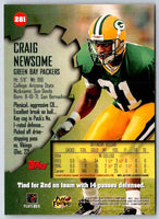 1997 Topps Stadium Club Football Craig Newsome #281