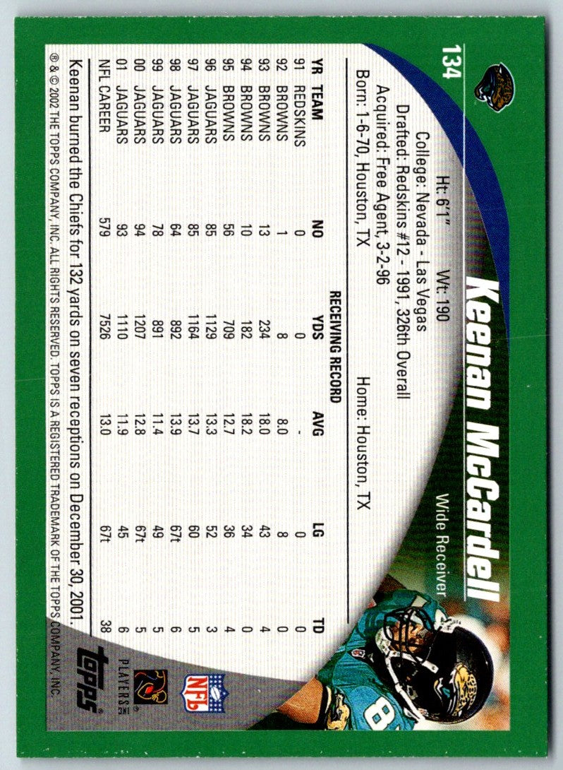 2002 Topps Keenan McCardell