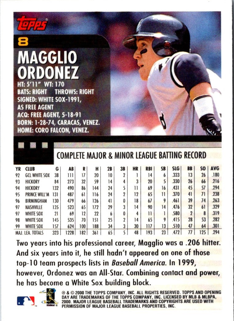 2000 Topps Opening Day Magglio Ordonez