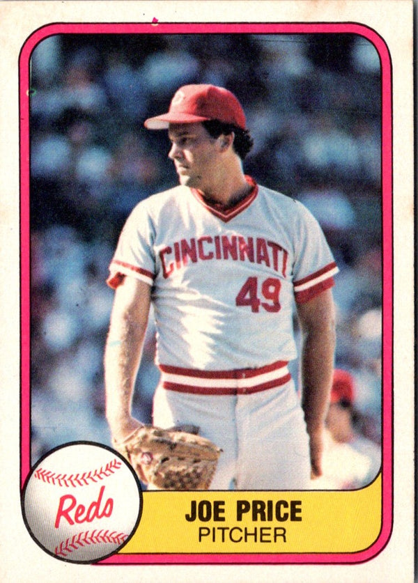 1981 Fleer Joe Price #210 Rookie