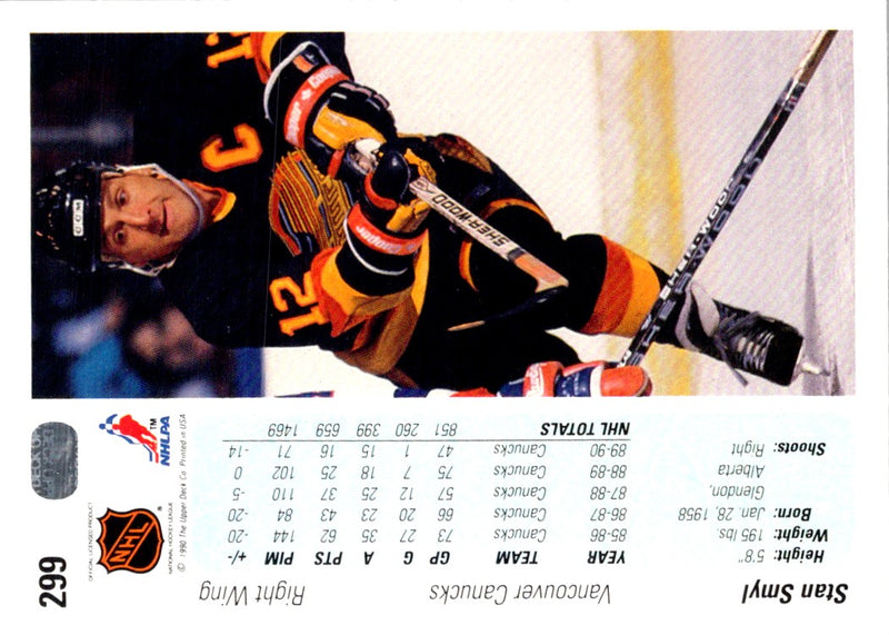 1990 Upper Deck Stan Smyl