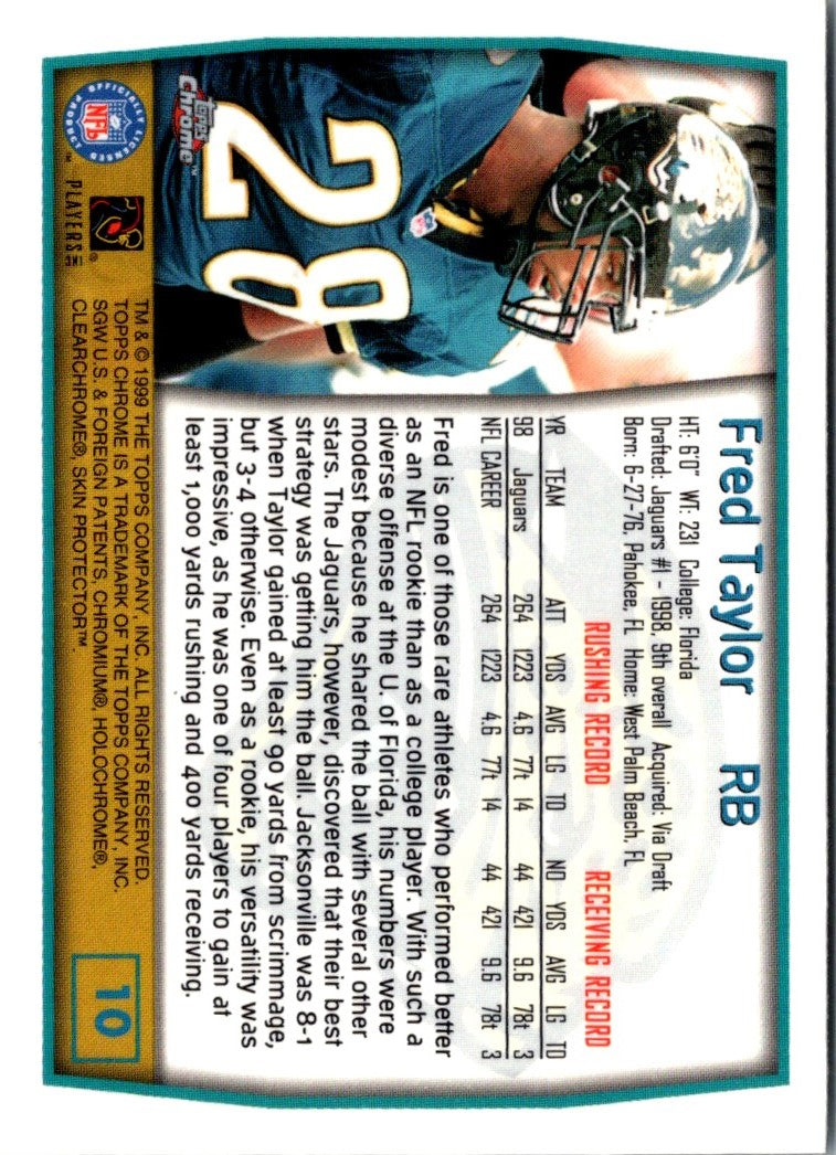 1999 Topps Chrome Fred Taylor