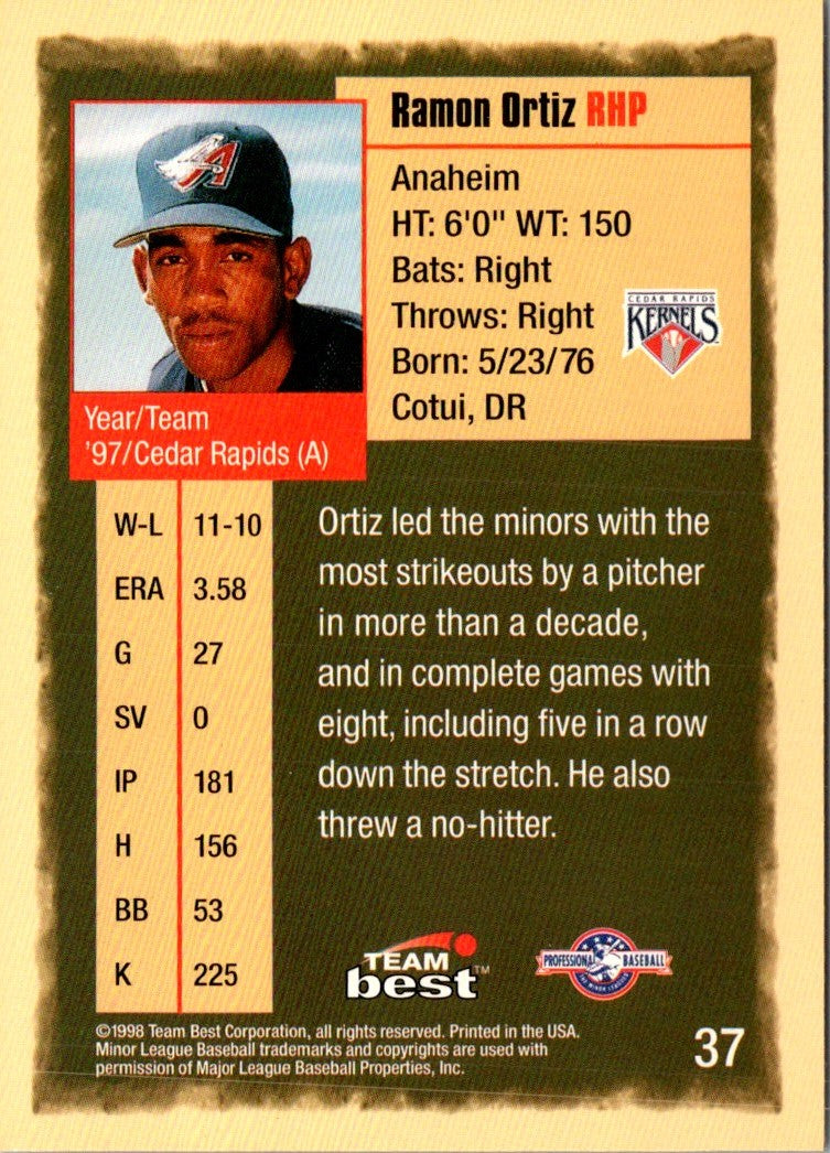 1998 Team Best Ramon Ortiz