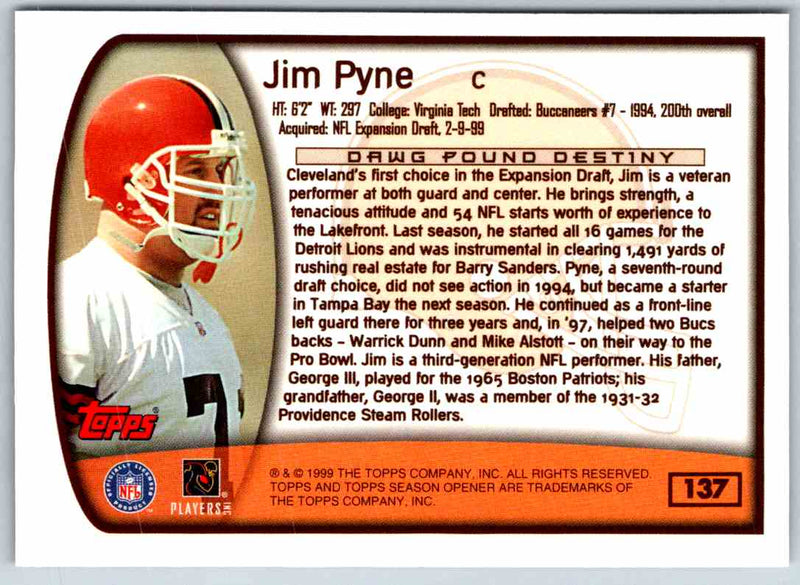 1999 Topps Jim Pyne