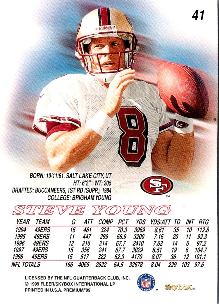 1999 SkyBox Premium Steve Young