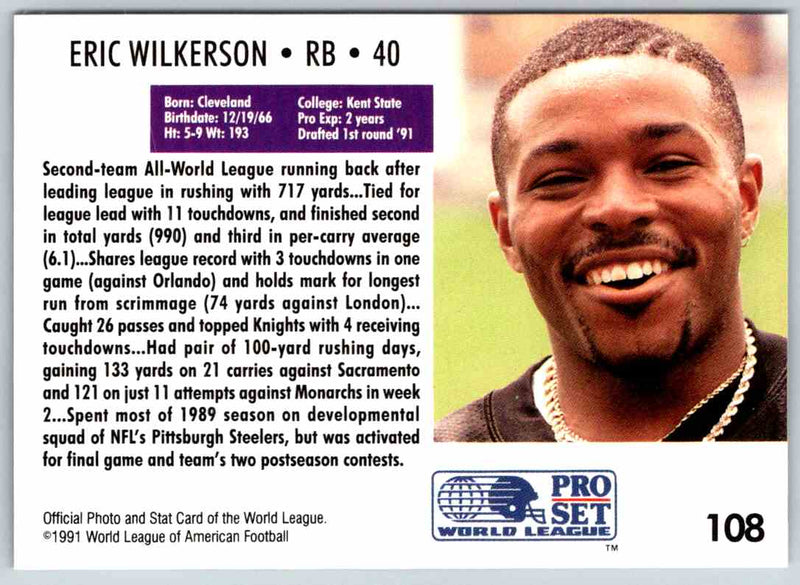 1991 Proset World League Eric Wilkerson