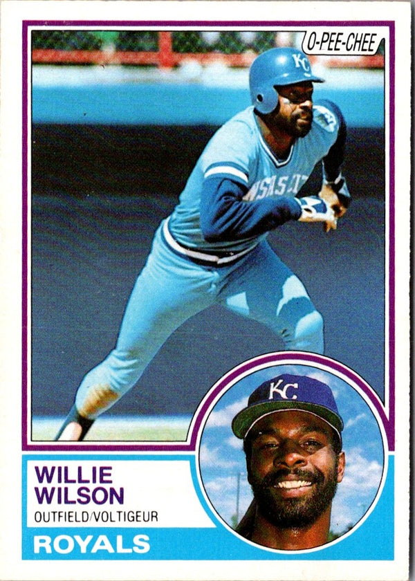 1983 O-Pee-Chee Willie Wilson #16