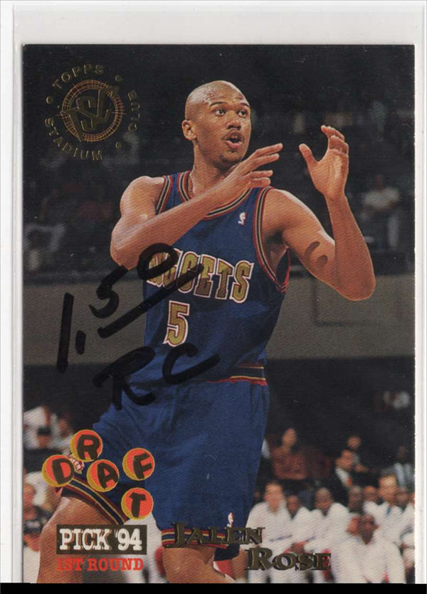 1994 Topps Stadium Club Jalen Rose #260 Rookie