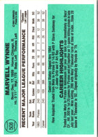 1984 Donruss Marvell Wynne #508 Rookie