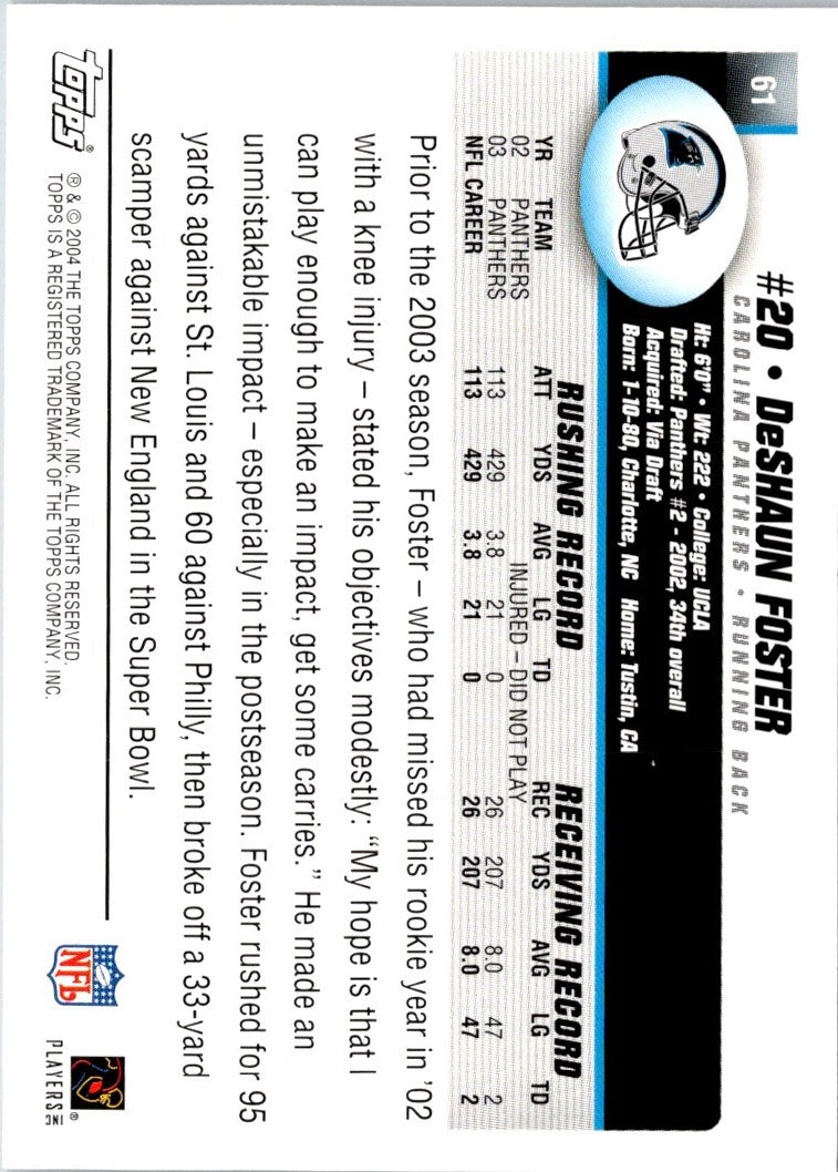 2004 Topps DeShaun Foster