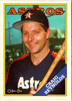 1986 Mother's Cookies Houston Astros Craig Reynolds #18