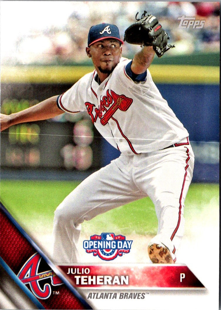 2016 Topps Opening Day Julio Teheran