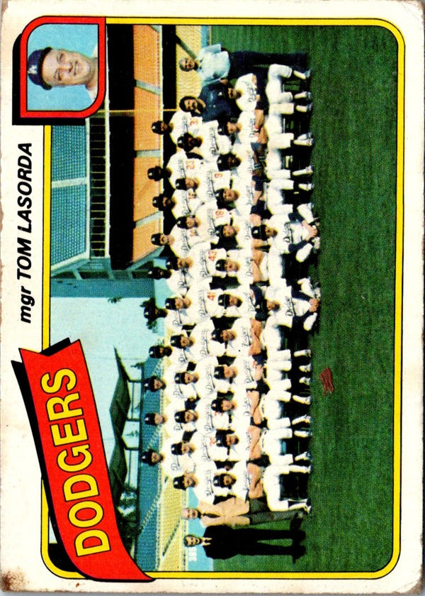 1980 Topps Los Angeles Dodgers - Tom Lasorda #302