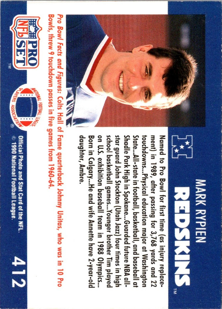 1990 Pro Set Mark Rypien