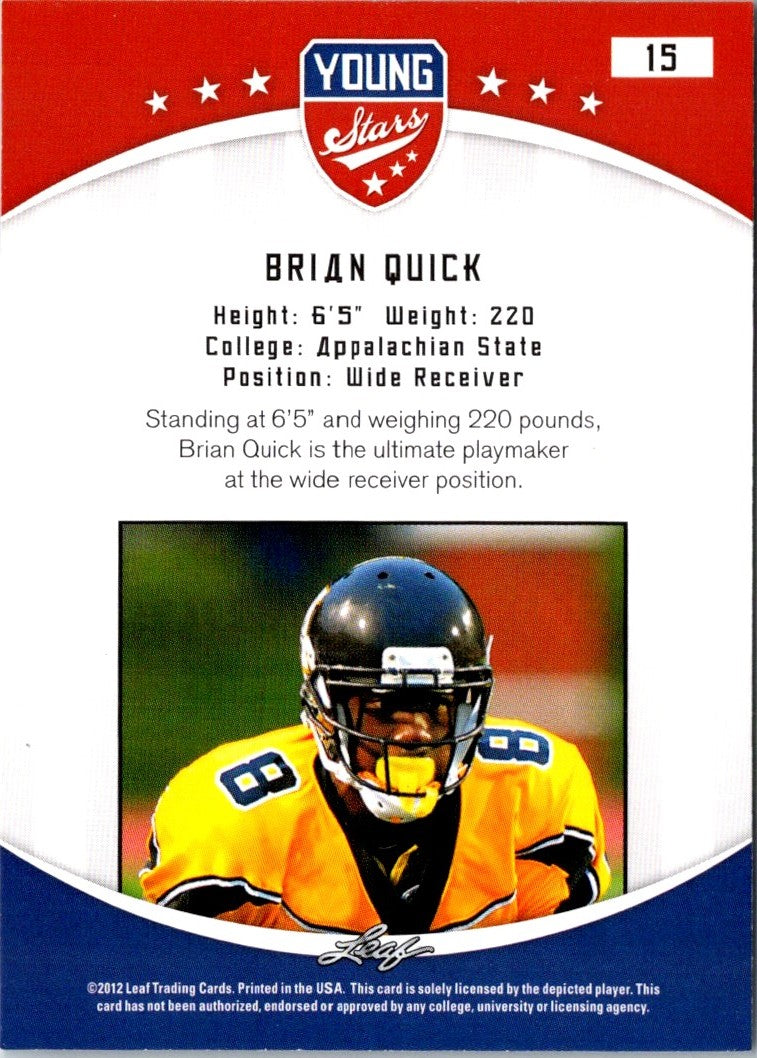 2012 Leaf Young Stars Brian Quick