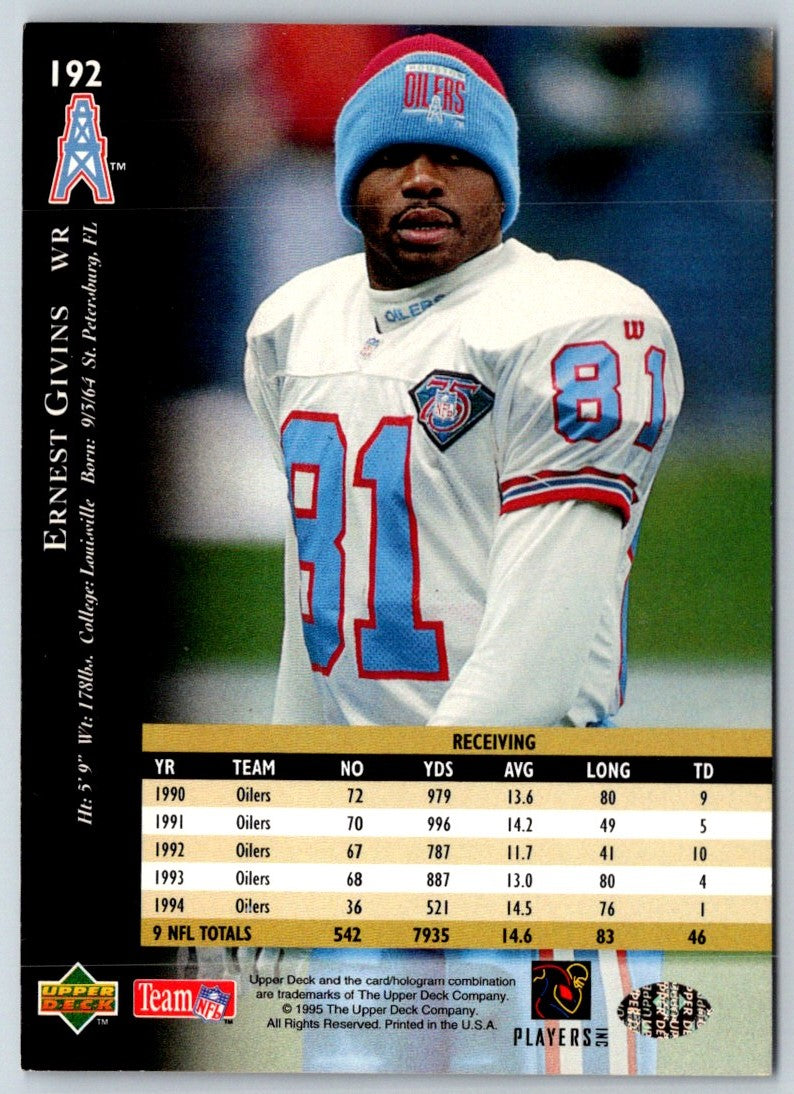 1995 Upper Deck Ernest Givins