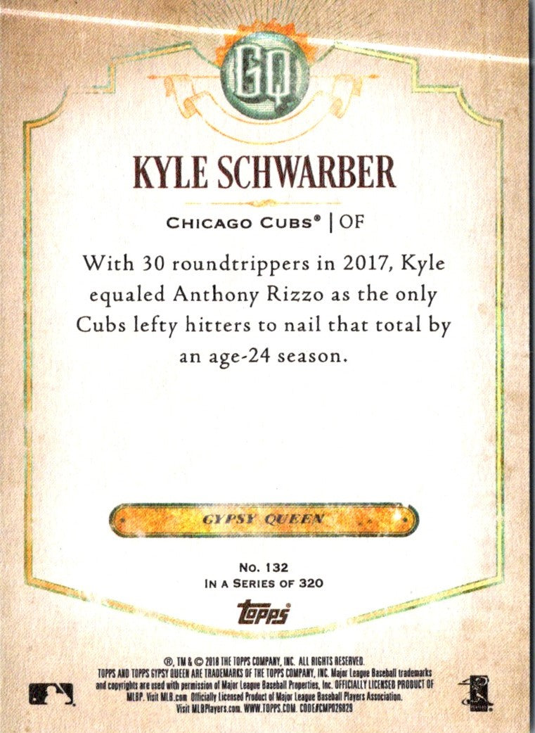 2018 Topps Gypsy Queen Kyle Schwarber