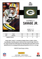 2020 Score Green Darnell Savage Jr. #233